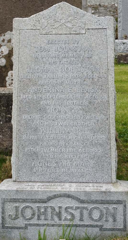 Remembrance Texts Lerwick Cemetery #3