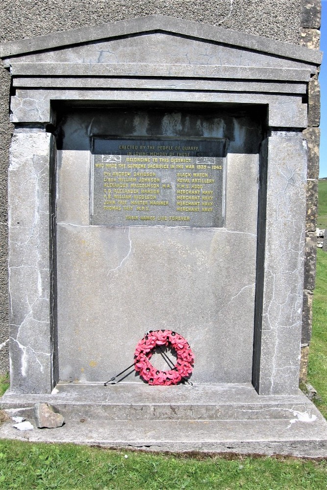 Monument Tweede Wereldoorlog Quarff