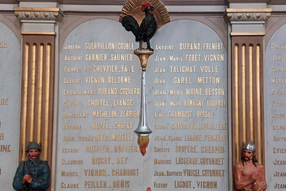 Oorlogsmonument in Kerk Sainte-Colombe-sur-Gand #5