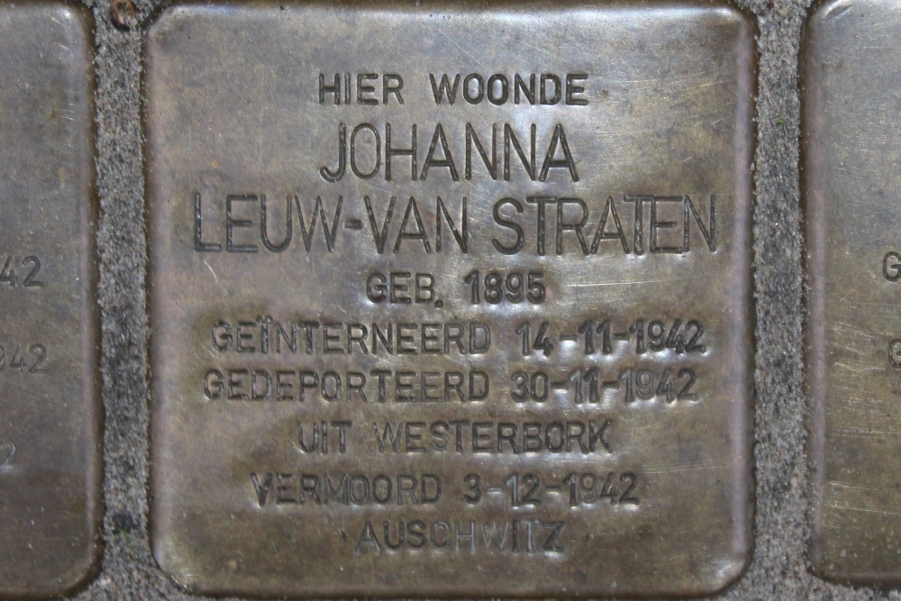 Stumbling Stones Oude-IJselstraat 46 #3