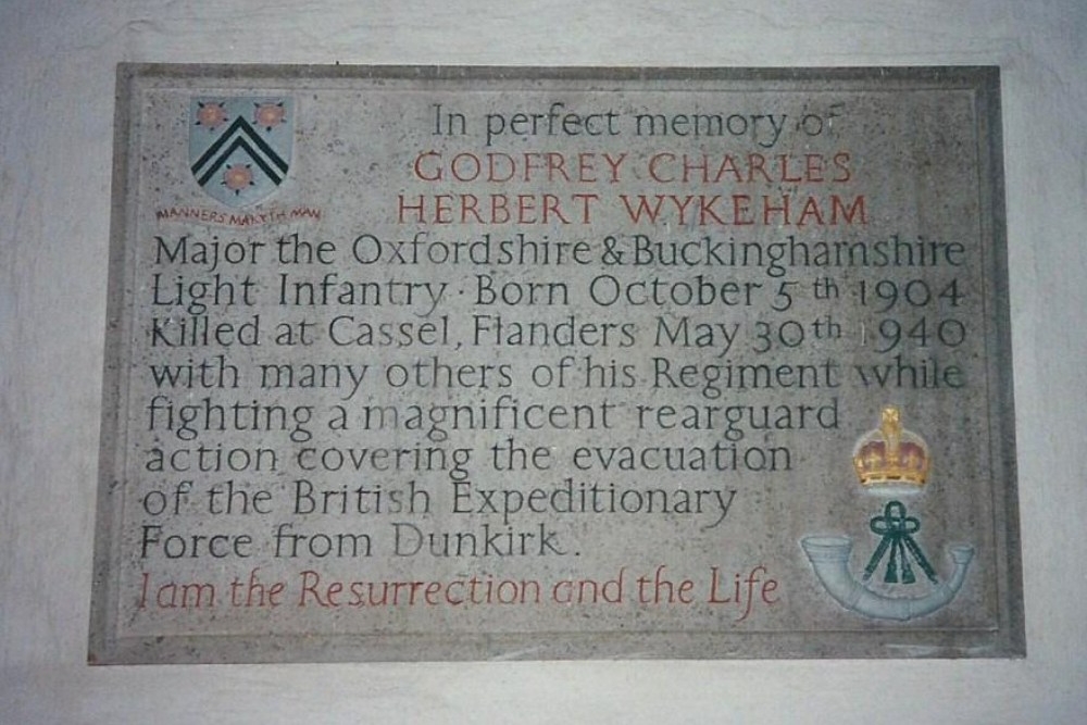 Memorial Major Godfrey Charles Herbert Wykeham #1