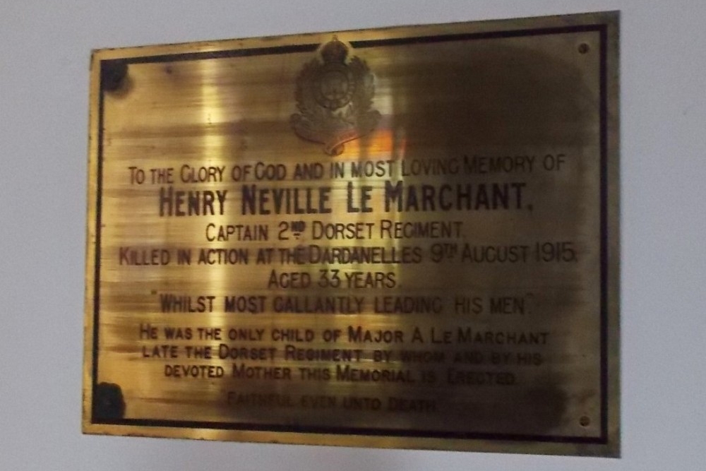 Memorial Captain Henry Neville Le Marchant