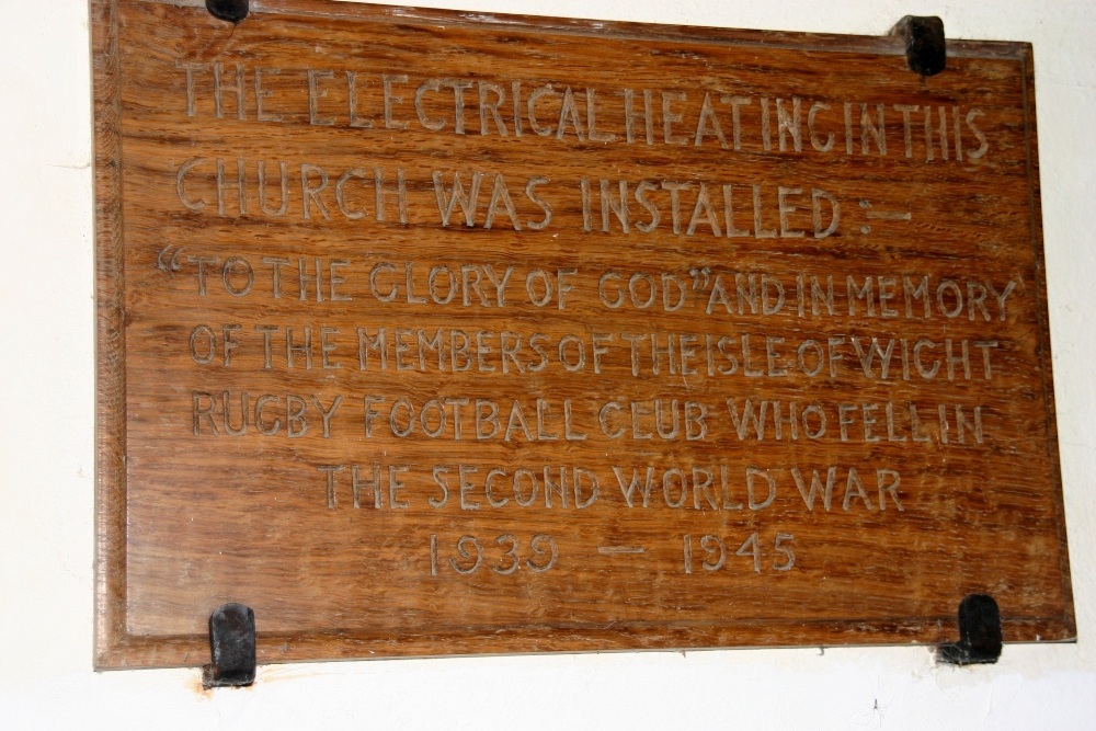 World War II Memorial Isle of Wight Rugby Football Club #1