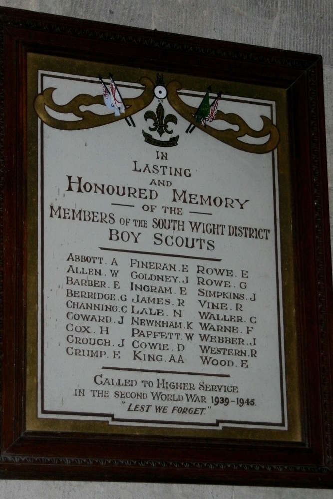 Monument Tweede Wereldoorlog Padvinders South Wight #1