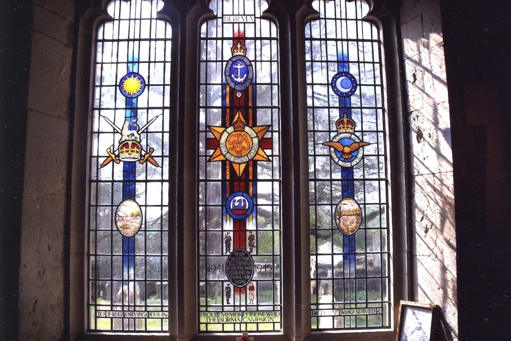 Remembrance Window Burma Star #1