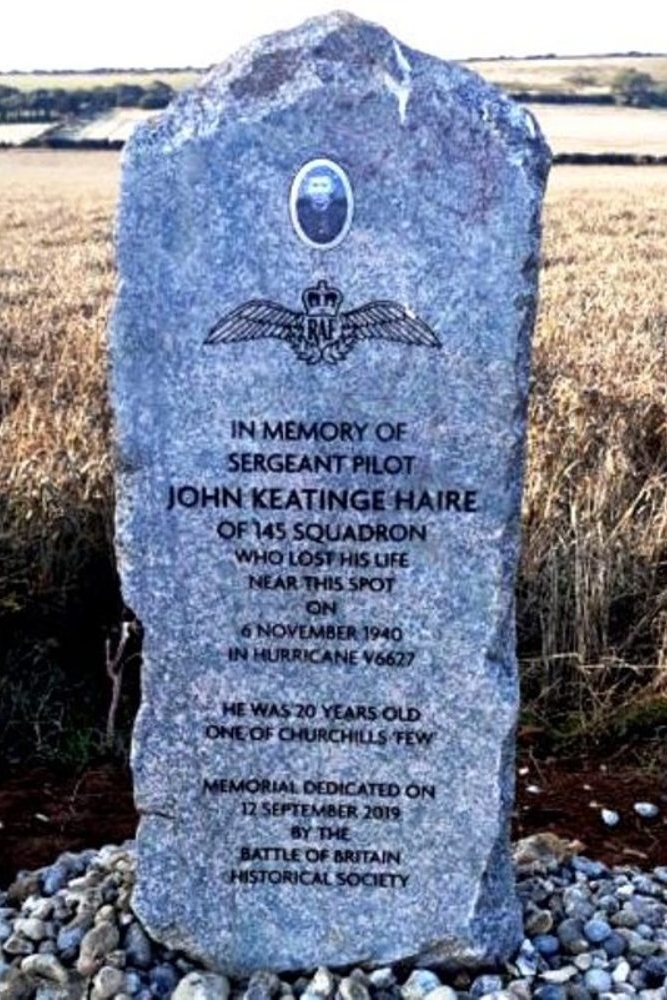 Memorial Sgt. Pilot John Keatinge Haire #1