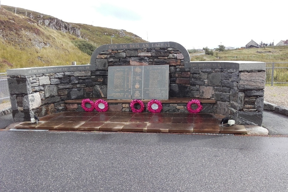 War Memorial Callanish, Carynahine and Breascleate