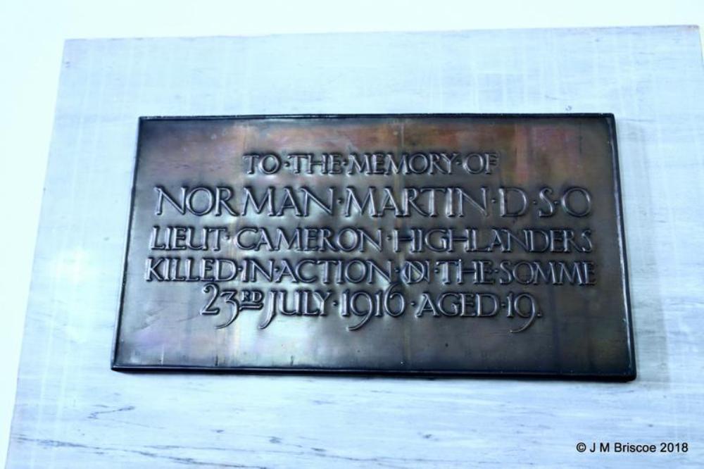 Memorial Lt. Norman Martin DSO #1