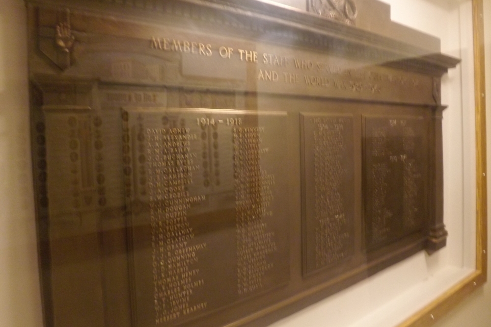 Oorlogsmonument Belfast Banking Co. #1