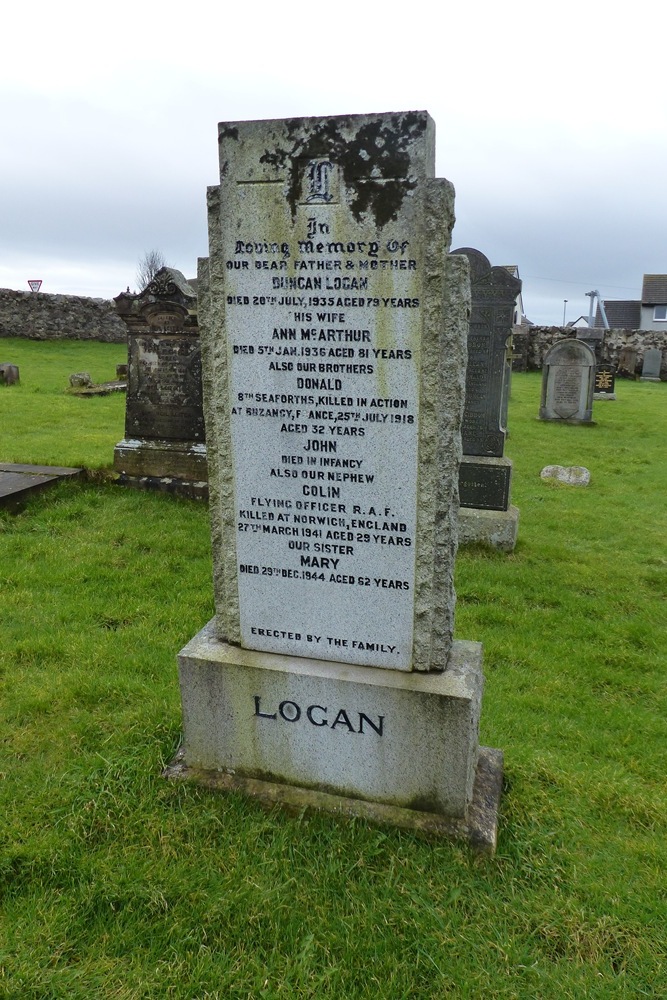 Remembrance Text Bowmore New Parish Churchyard #1