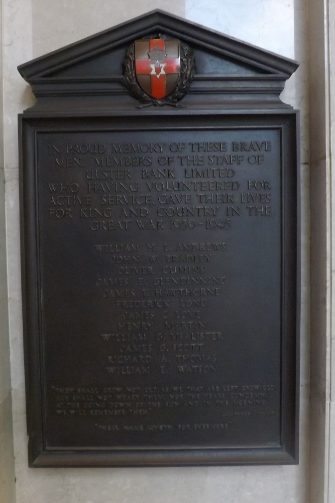 World War II Memorial Ulster Bank #1