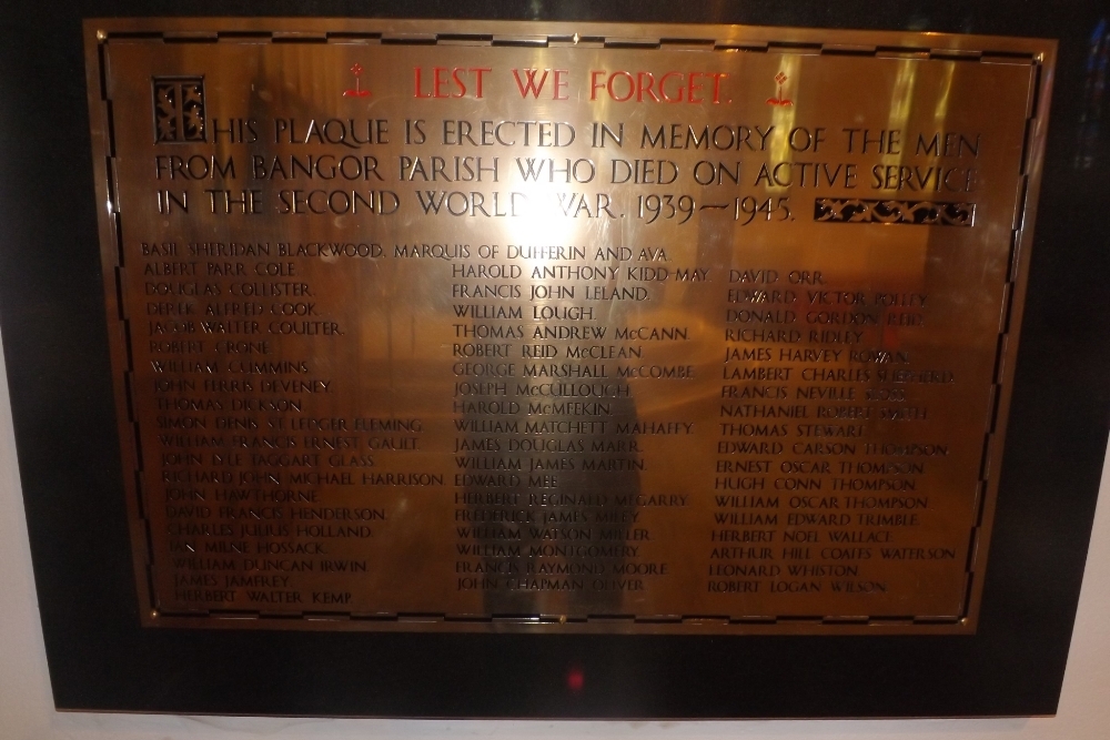 World War II Memorial St. Comgall's Church of Ireland #1