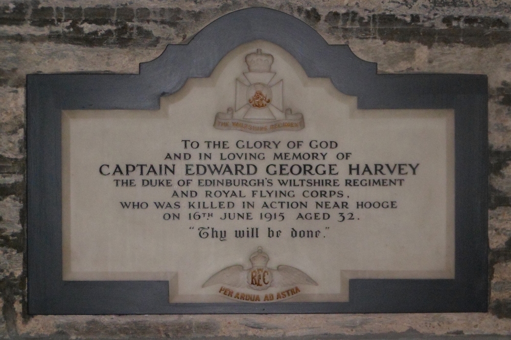 Memorial Captain Edward George Harvey