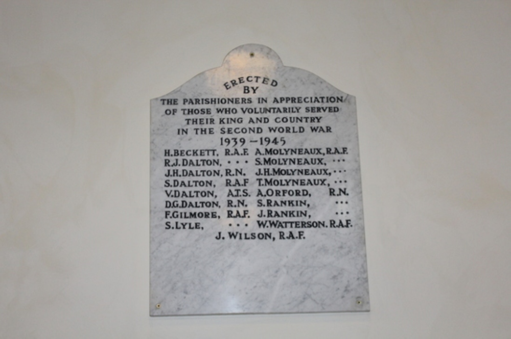 WW2 Roll of Honour St. Catherine's Church