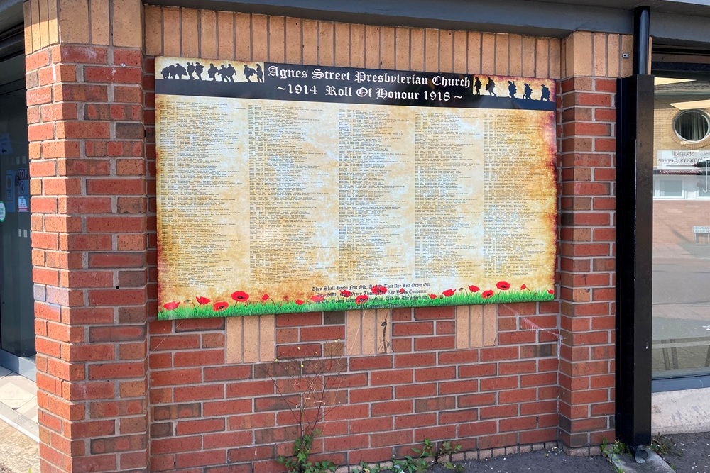 War Memorial Agnes Street Presbyterian Church #1