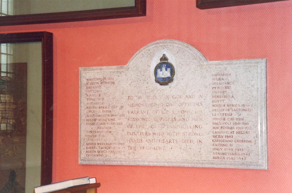 War Memorial Royal Inniskilling Fusiliers