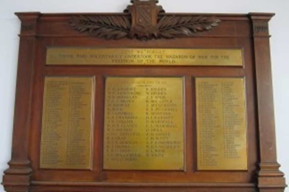 War Memorial Bangor Grammar School