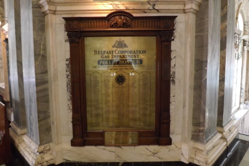 Oorlogsmonument Belfast Gas Department