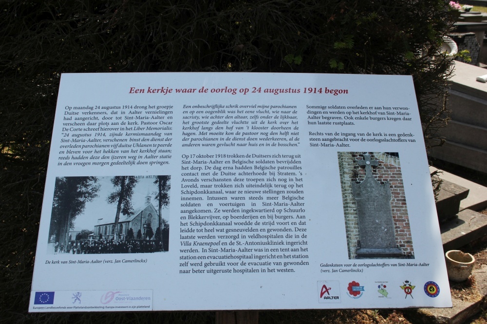 Commemorative Plate War Victims Sint-Maria-Aalter #3