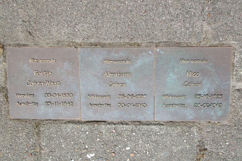 Memorial Stones Nijverheidsstraat 92