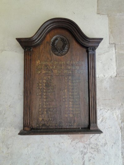 Oorlogsmonument St. Mary Church Troston #1