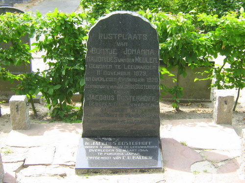 Memorial Stone for Ir. Jacobus Oosterhoff Cemetery North Leeuwarden #2