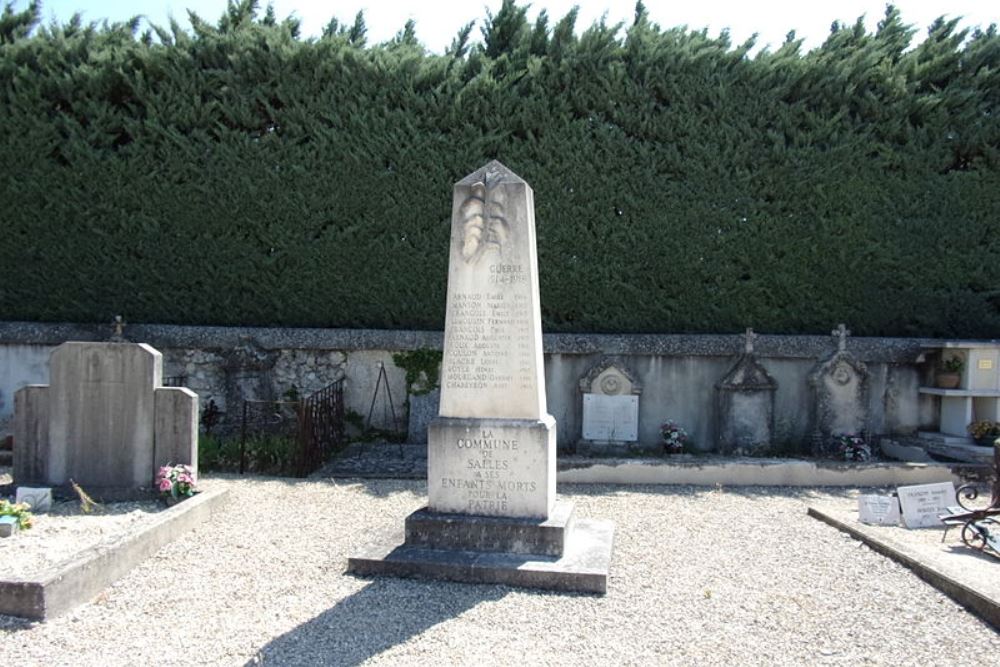 Oorlogsmonument Salles-sous-Bois