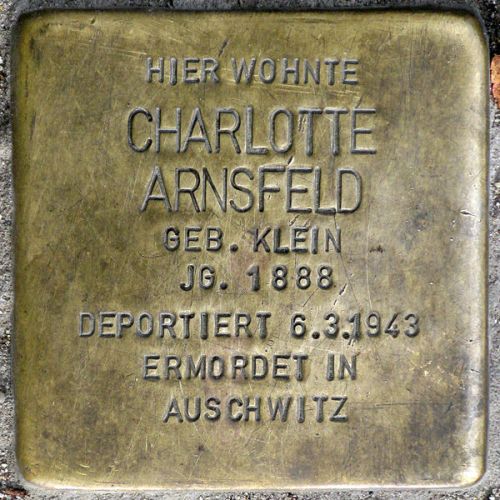 Stolpersteine Geibelstraße 1