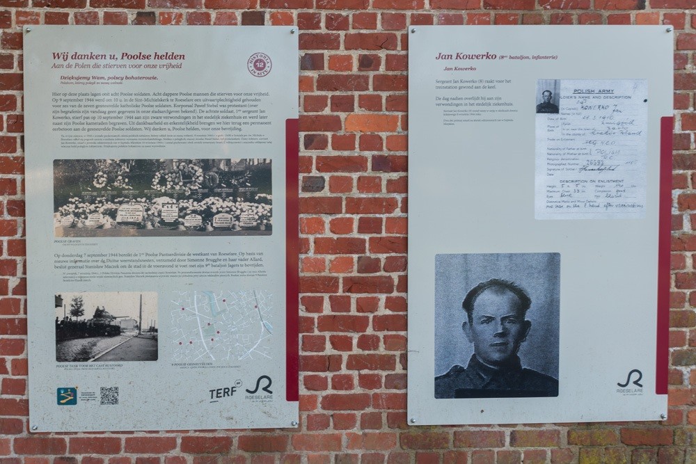 Memorial Wall Polish Soldiers Roeselare #3