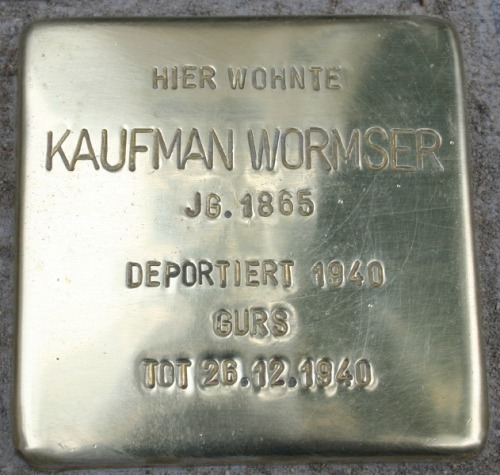 Stolperstein Renckstraße 1 #1