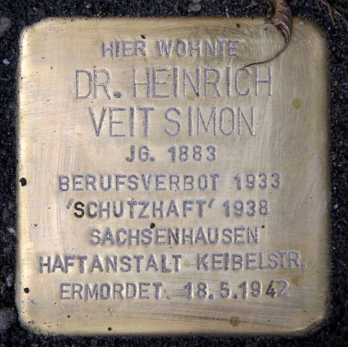 Stolpersteine Hindenburgdamm 11 #3