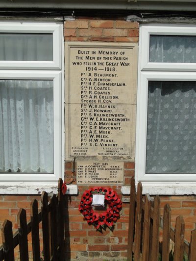 War Memorial Clenchwarton