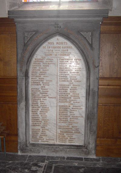 Oorlogsmonument Solre-le-Chteau