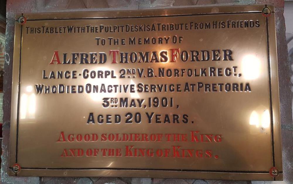 Memorial Lance-Corpl. Alfred Thomas Forder #1