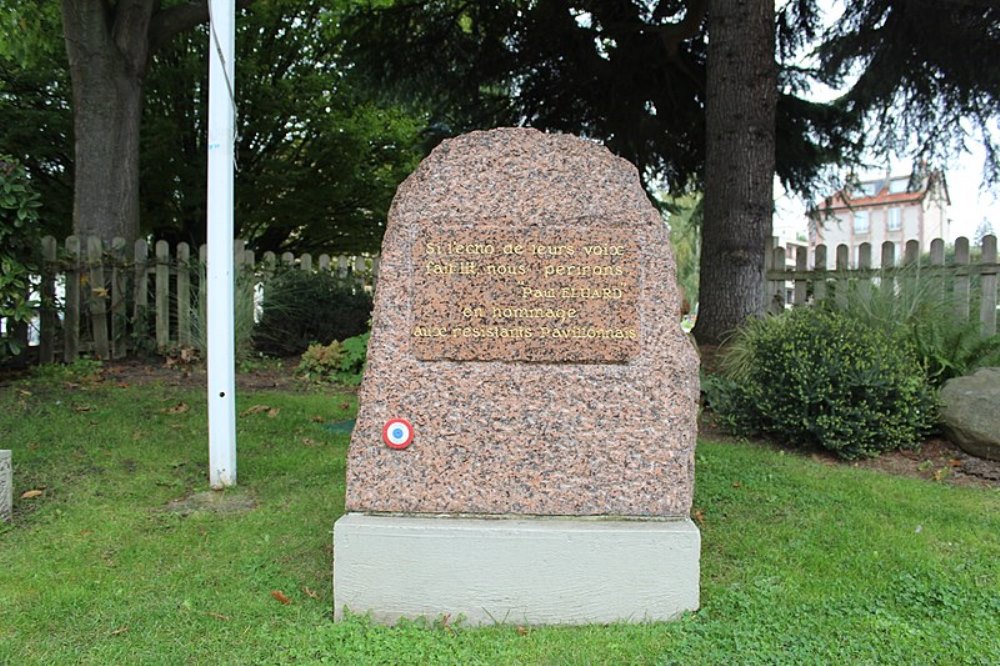 Monument Verzetsstrijders Les Pavillons-sous-Bois