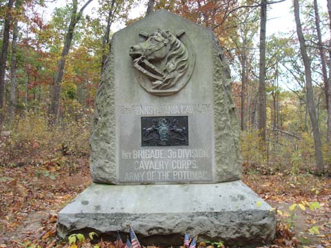 Monument 18th Pennsylvania Cavalry