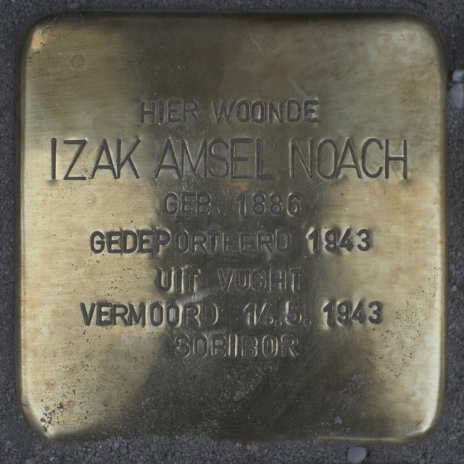 Stolpersteine Zwolsestraat 16 (nu T.G. Gibsonstraat 27) #2