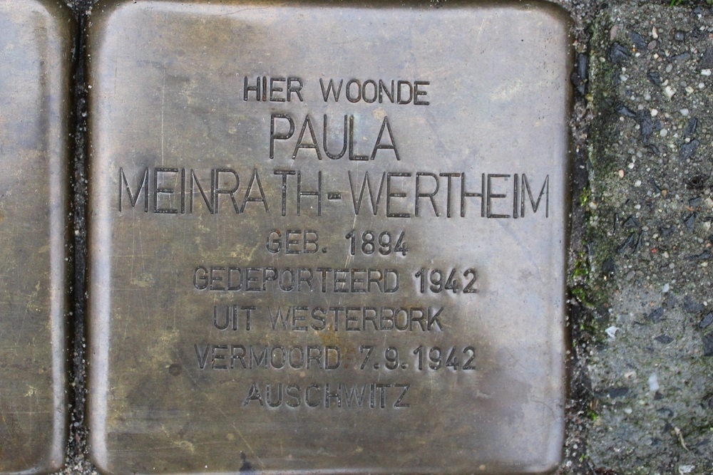 Stolpersteine Jacob Catsstraat 78 #3