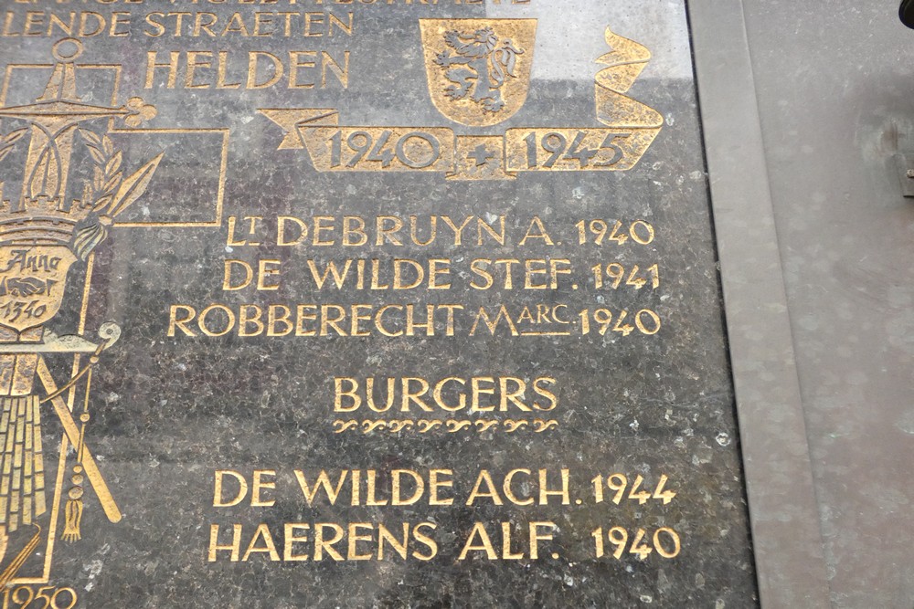 War Memorial Ghent Lange Violettestraat #4