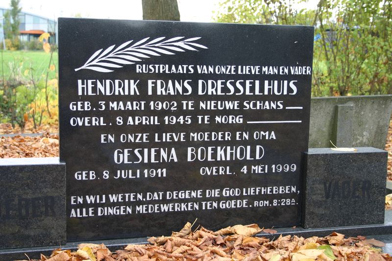 Dutch War Graves Municipal Cemetery Bad Nieuweschans #3