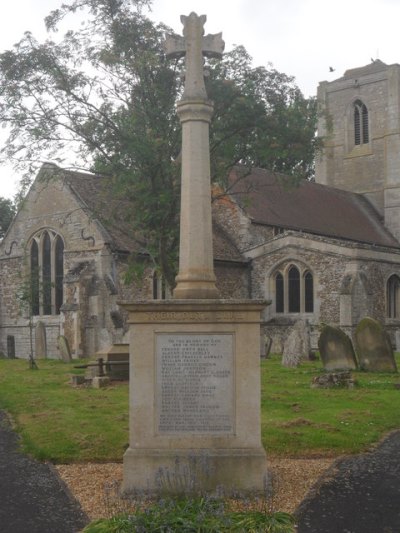 War Memorial Great Stukeley #1