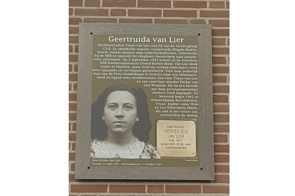 Memorial Plates De Aker Geertruida van Lierstraat