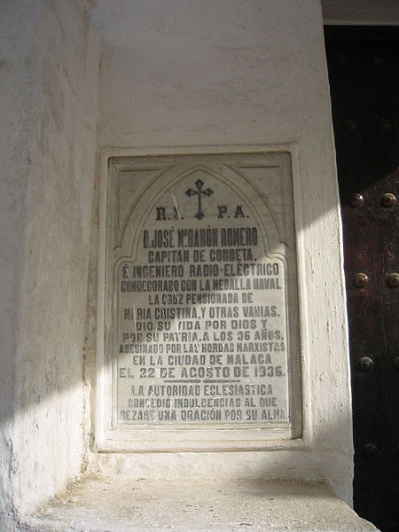 Spanish Civil War Memorial Sanlúcar de Barrameda