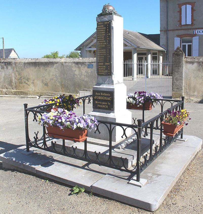 Oorlogsmonument Orignac