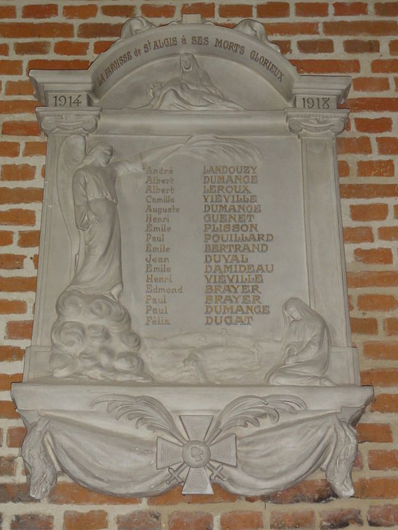 Monument Eerste Wereldoorlog glise Saint-Algis