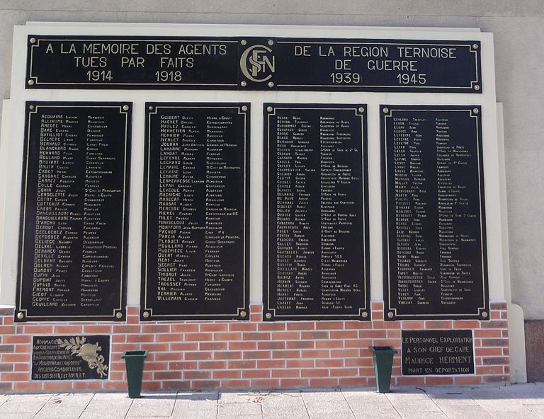 Memorial Railway Employees Gare de Tergnier #1