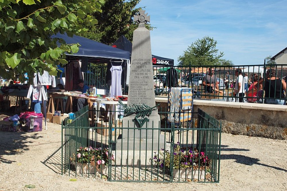 Monument Eerste Wereldoorlog Avon-la-Pze