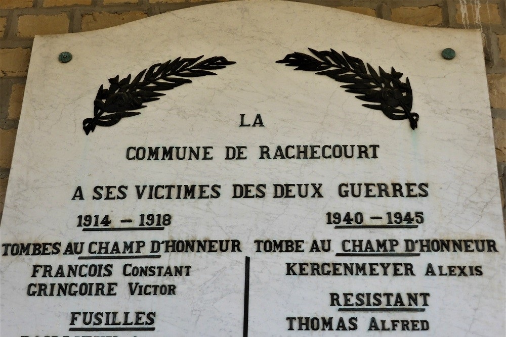 War Memorial Rachecourt #2