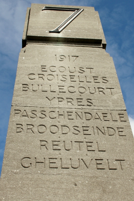 Memorial 7th Royal Artillery Division Zonnebeke #4