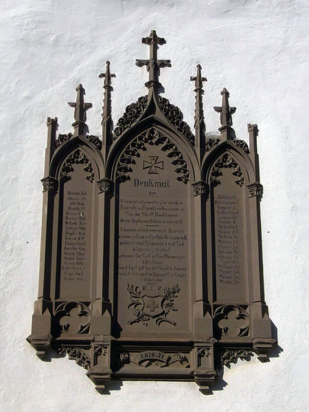 Franco-Prussian War Memorial Riedlingen